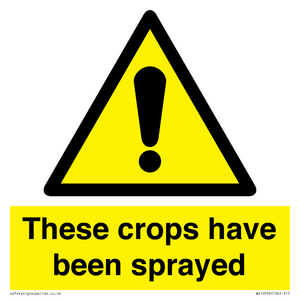 These crops have been sprayed